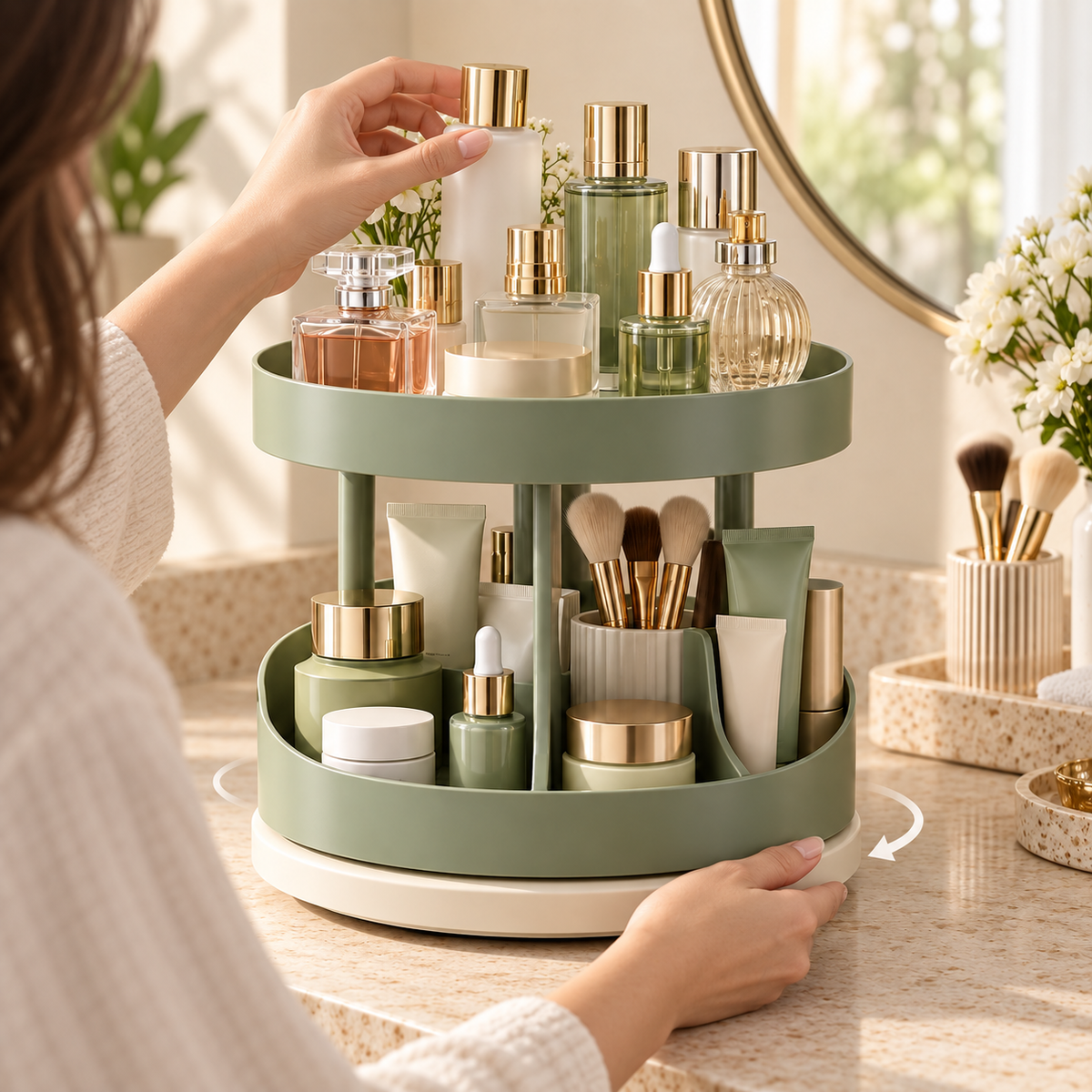 Homelaroq 360° Rotating Beauty Organizer