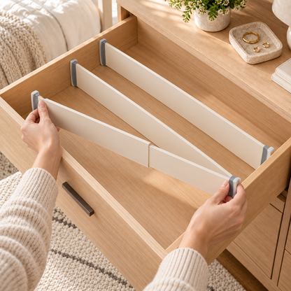Homelaroq Tidy Divide Adjustable Drawer Dividers
