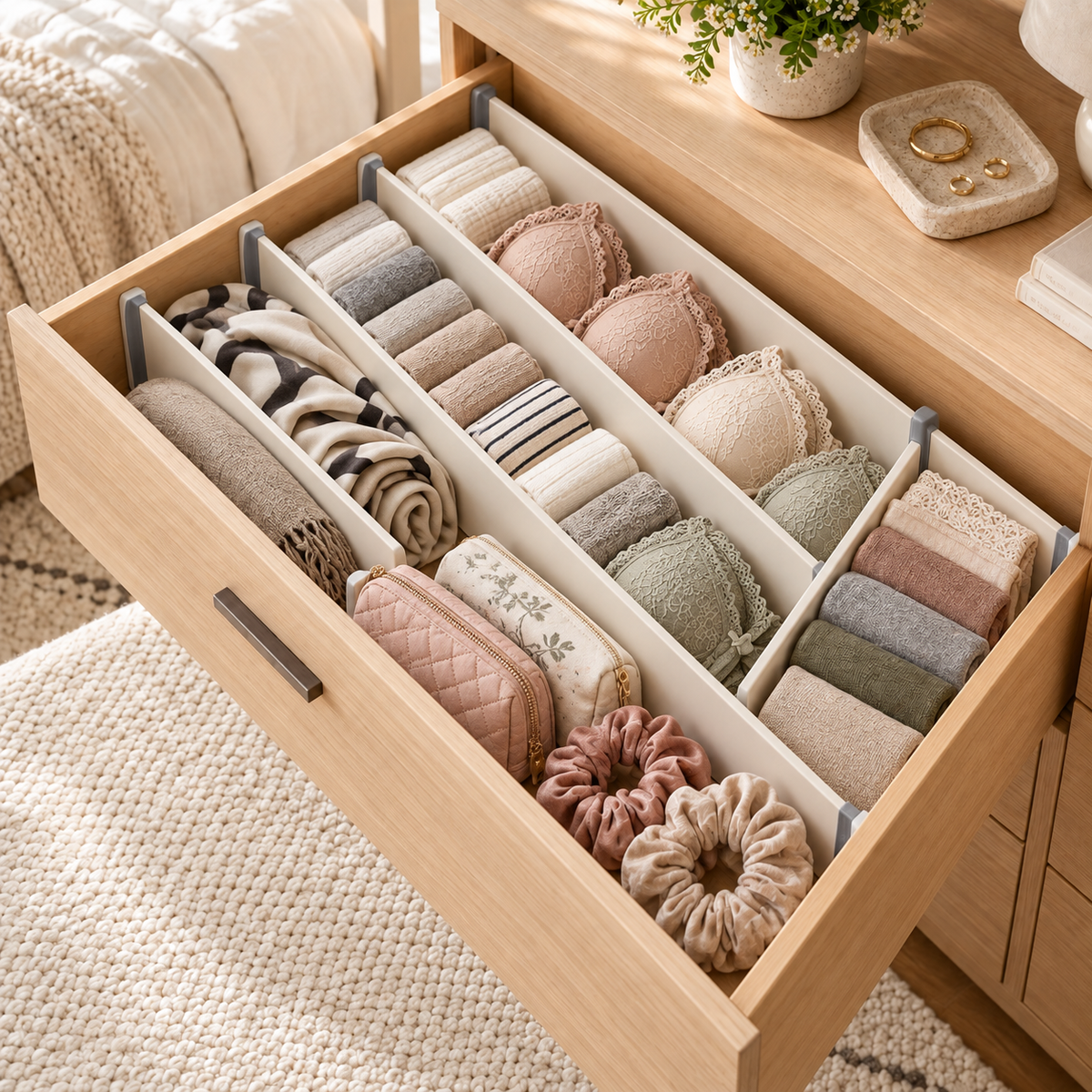 Homelaroq Tidy Divide Adjustable Drawer Dividers
