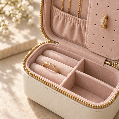 Homelaroq Compact Travel Jewelry Case