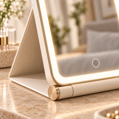 Homelaroq Foldable LED Makeup Mirror