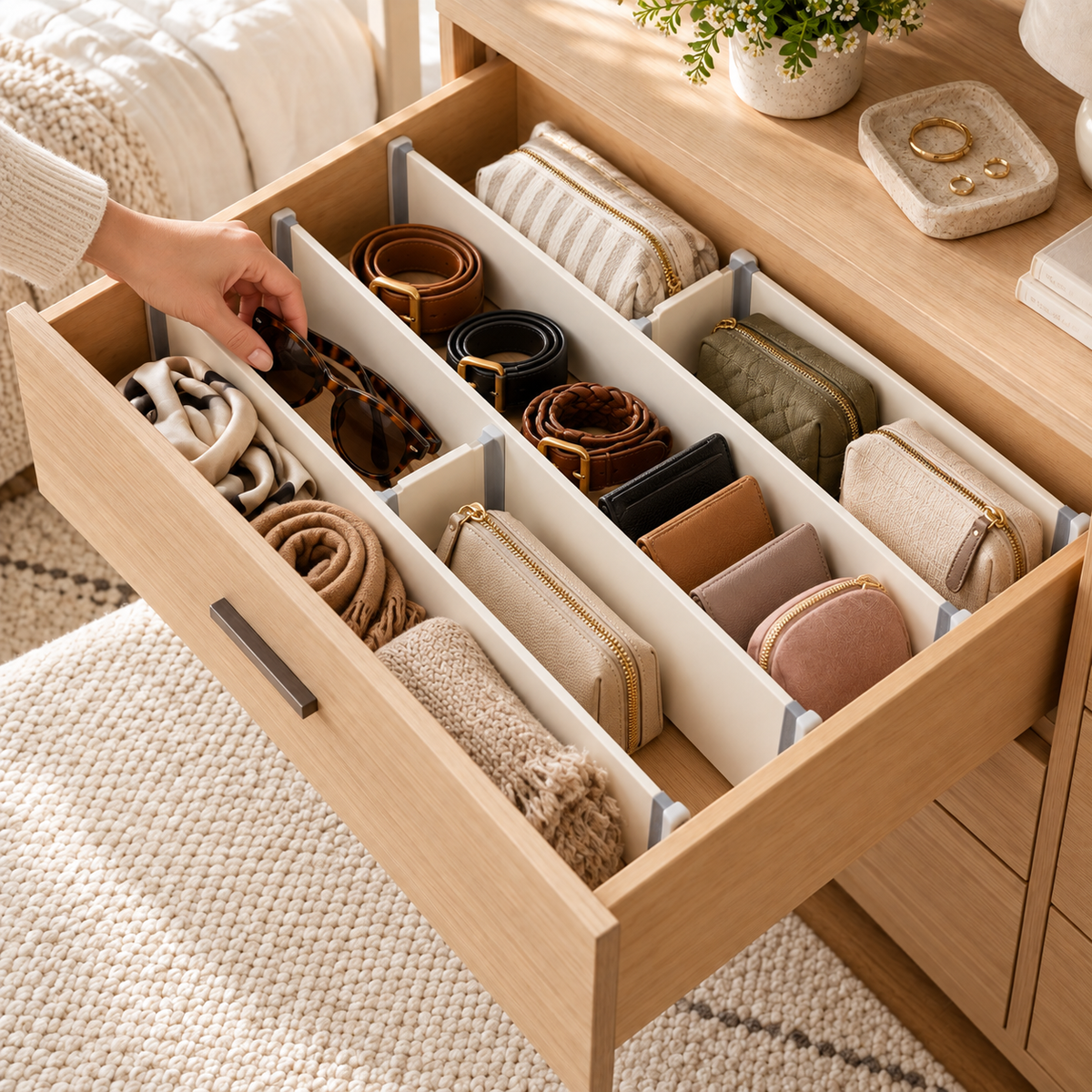 Homelaroq Tidy Divide Adjustable Drawer Dividers